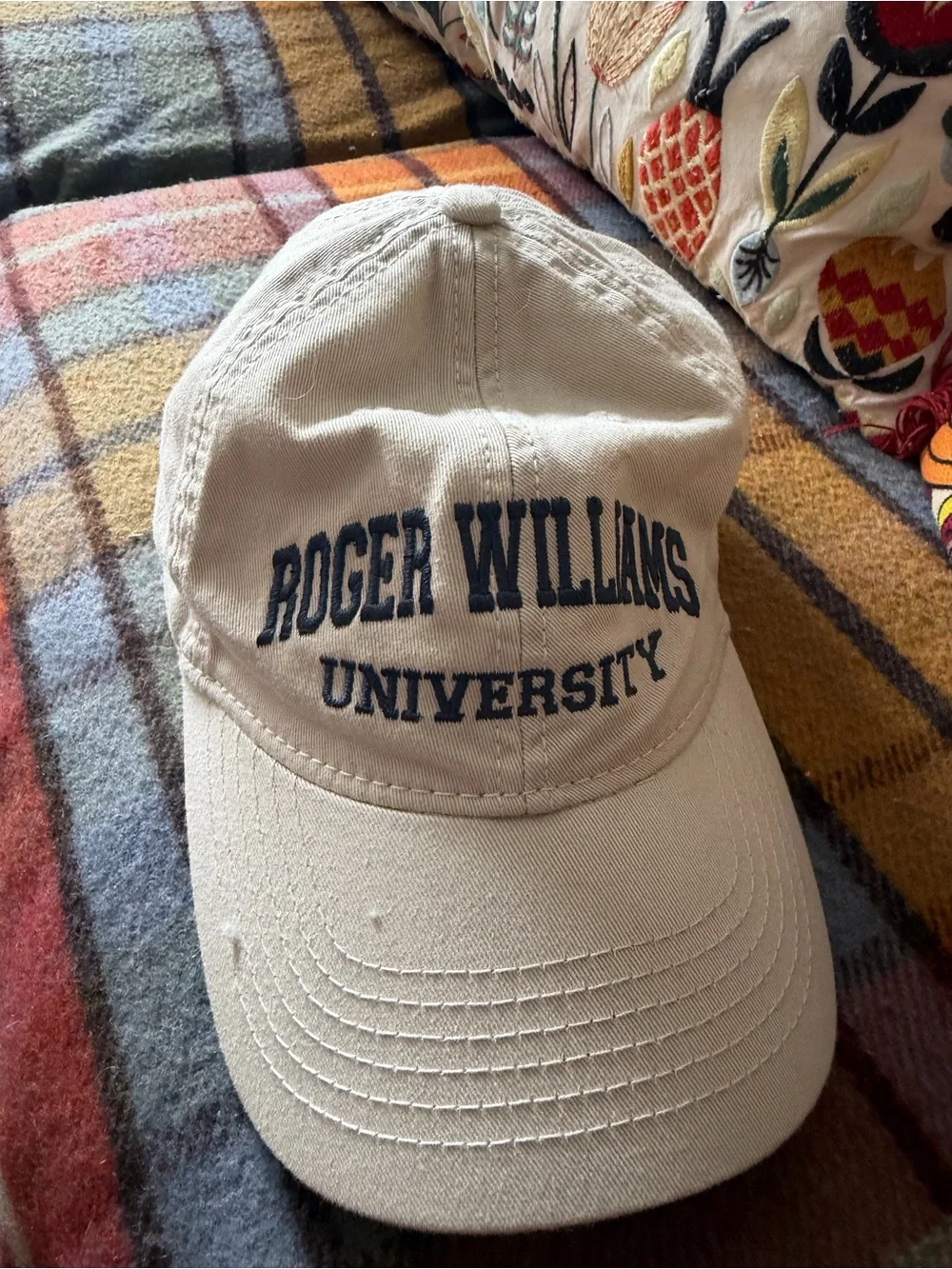 Roger Williams University Beige Baseball Cap